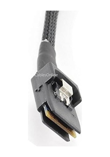 Cablesonline 39in Dahili Sff-8087 Mini Sas Erkek W/4x Sata 7 Pimli Dişi Kablo Sas-4e39