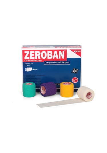 Zeroban Bandaj 5 CM x 4.5 M Beyaz