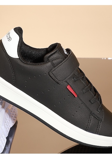 Kidessa 1709 Anatomik Tabanlı Unisex Çocuk Sneakers Gün Siyah Beyaz
