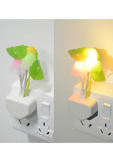 Petrix Çiçekli Dekoratif Rgb Sensörlü Gece Lambası Çok Renkli