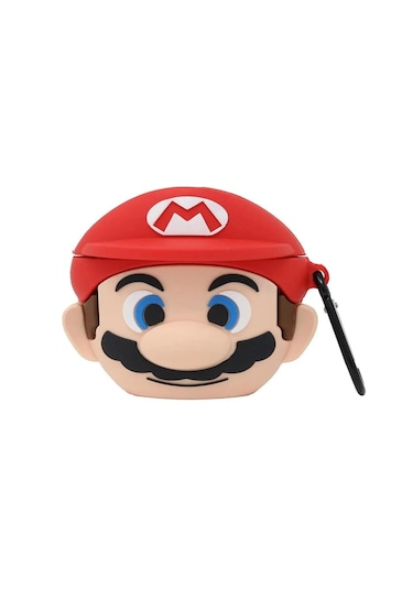 Airpods 4. Nesil 2024 Uyumlu Silikon Sevimli Figürlü Kılıf Kırmızı