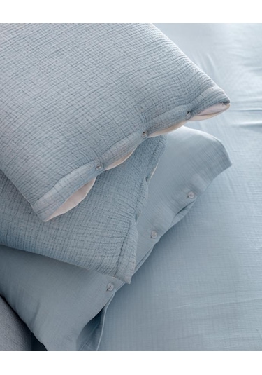 Madame Coco Pivoine 8 Parça Çeyiz Açık Mavi - Ekru