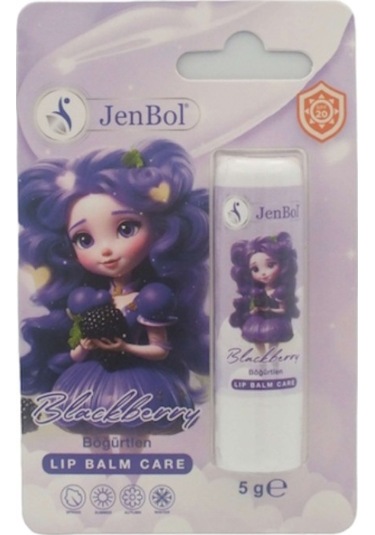Jenbol Kids Lip Balm Dudak Bakım Kremi Böğürtlen Spf 20 5 Gr