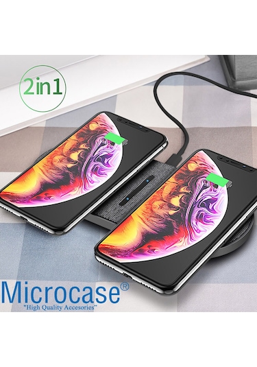 15w 2in1 Kablosuz Hızlı Şarj Standı - Al3912