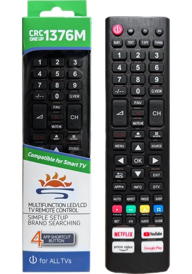 Maiyame Çok Markalı Led Lcd Tv'ler İçin Ağ Platformu Düğmelerine Sahip Evrensel Tv Uzaktan Kumanda Uzaktan Kumanda