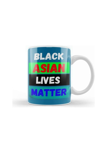 Black Asian Lives Matter Stop Aapı Hate Kupa Bardak Porselen Karışık