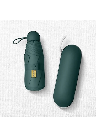 Özel Kılıflı Yeşil Şemsiye Koyu Yeşil