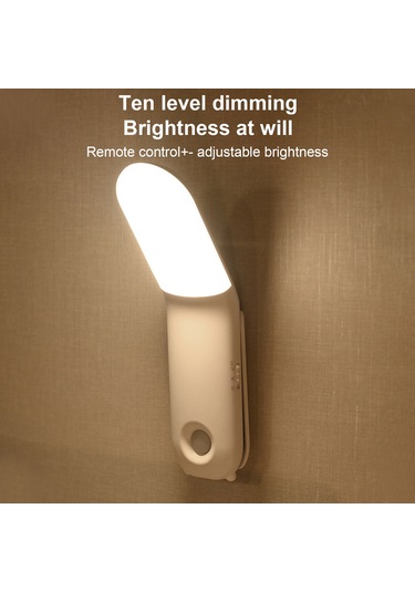 Neevoyu Ev Led Gece Lambası, Dokunmatik Ve İnsan Algılama, 3 Renk Tonu, 270 Döner, 1800mah Pil, Çekmeceler/ Dolaplar İçin, Manyetik/asa Tutucu Beyaz