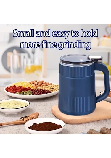 Xuweiwei Beyaz Taşlama Makinesi 220 240v Elektrikli Öğütücü Kahve Değirmeni Ev Tipi Küçük Tahıl Un Değirmeni Beyaz