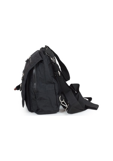 Küçük Boy Krinkıl/klinkır Su Geçirmez Çok Gözlü Uzun Askı Günlük El Omuz Ve Sırt Çantası Siyah 13-5a Siyah