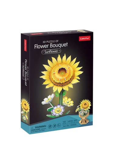 Ayçiçeği Buketi 3d Puzzle W3303h
