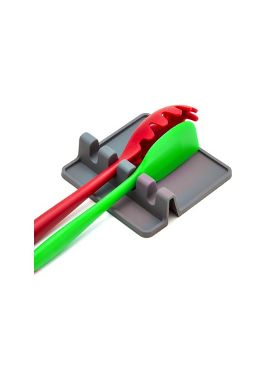 Mutfak Gereçleri Tutucu, 2'li Paket Mutfak Gereçleri Tutucu Gri Süzgeçli Isıya Dayanıklı Mutfak Gereçleri Tutucu, Bpa İçermez Spatula Yerleştirme Gereçleri Diğer