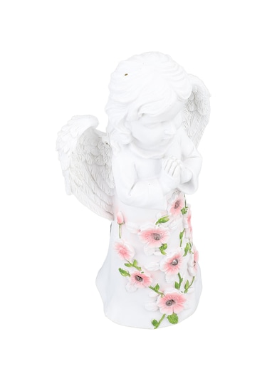 Yunboo Güneş Enerjili Reçine Melek Heykeli: Dış Mekan Bahçe Dekorasyonu, Su Geçirmez Isı Işığı, Gündüz Şarjlı Akşam Otomatik Açılır