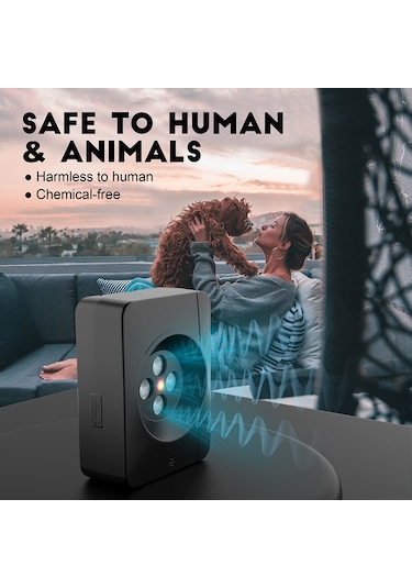 Uu0395b 3 Vitesli Köpek Havlamayı Önleyici Cihaz Ultra Sonik Siyah