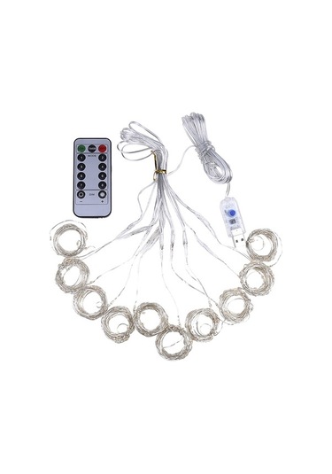 Trendooze 300 Led Usb Perde Işığı - 3m X 3m, Uzaktan Kumandalı Renkli Aydınlatma
