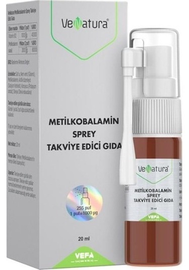 Venatura Metılkobalamın Sprey 20 Ml.