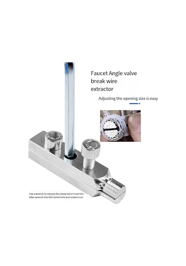 Musluk Açı Vanası Kırık Tel Çıkarıcı Vida Çıkarma Aracı GÜMÜŞ