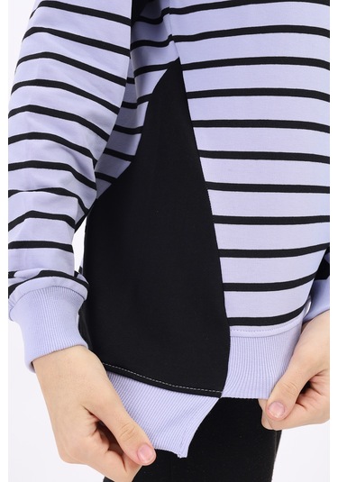 Toontoy Kız Çocuk Sweatshirt Mavi