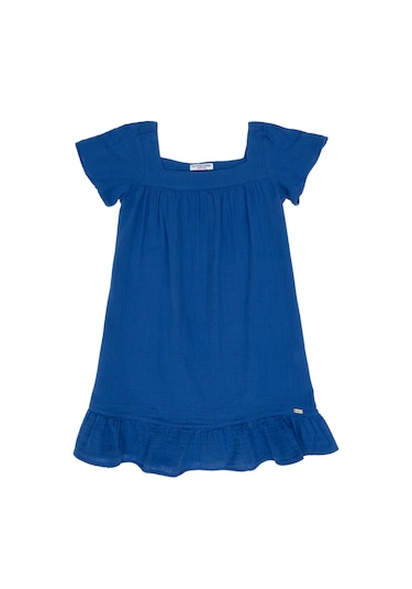 U.s. Polo Assn. Kız Çocuk Mavi Elbise Dokuma 50306602-vr036 Mavi