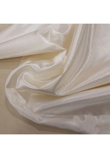 Deri Saten Parlak Kumaş Krem