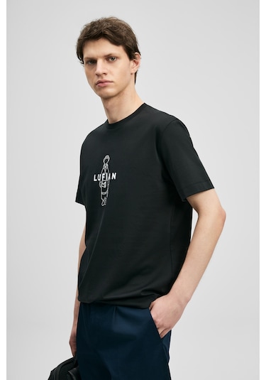 Lufian Sımbad Modern Grafik T- Shirt Siyah Siyah 111020307100100 Siyah Lufian Sımbad Modern Grafik T- Shirt Siyah Siyah 111020307100100 Siyah