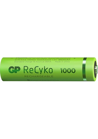 Gp Recyko 950 Mah R03 Aaa Şarjlı 2Li Pil Gp100Aaahce-2Eb2 Gprhc1