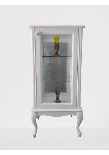 Bengimobilya Gümüşlük Kare Model 98 Cm Parlak Beyaz Boya Kayın Lükens Aslan Ay