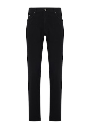 Captiva Regular Fit Likralı Erkek Örme Jean Pantolon 6644 Siyah