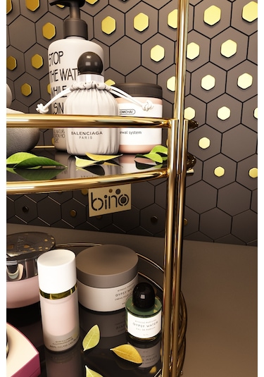 Bino Banyo Düzenleyici Organizer Takı Kozmetik Havlu Rafı Standı