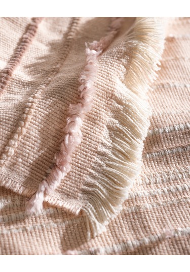 Madame Coco Montjalin Çift Kişilik Yatak Örtüsü - Pudra 8684427179758 Pudra