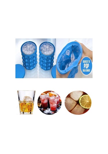 Cbtx Silikon + Pp Tasarruflu Buz Küpü Makinesi Buz Kovası, Boyut: 14.5 13 13cm