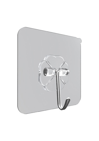 Kangvka 24 Adet Transparent Süper Yapışkan Paslanmaz Çelik Duvar Kanca - 10kg Yük Kapasitesi, Suya Dayanıklı, Ev & Otel Kullanıma Uygun