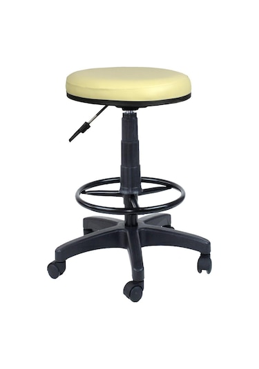 Bürocci Plastik Ayaklı Yüksek Tabure-Krem-2999U0115