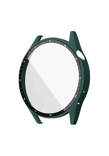 Huawei Watch Gt3 46Mm Temperli Cam Ekran Ve Kasa Koruyucu Sert Pc