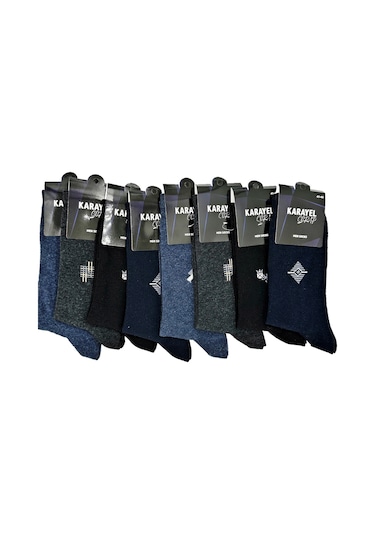Pamuklu Erkek Çorabı 12 Li Asorti
