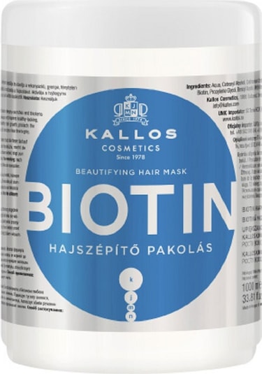 Kallos Cosmetics Biotin Saç Maskesi 1 L