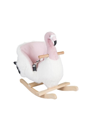 Tommybaby Sallanan Oyuncak At, Sallanan Ahşap Flamingo Sallanan Flamingo