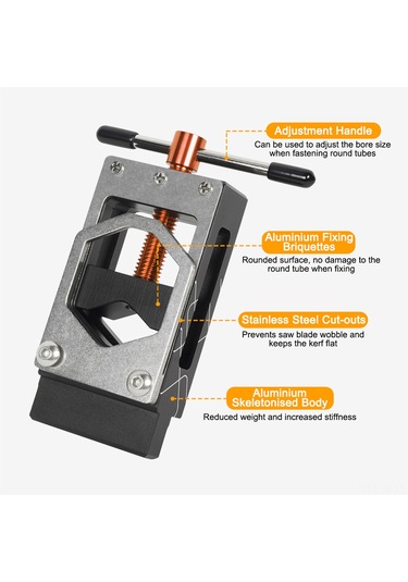 Jeemson Bisiklet Bakımı İçin Hassas Boru Kesici - Paslanmaz Çelik/alüminyum - 17-39mm Kalibre - Siyah Turuncu Turuncu