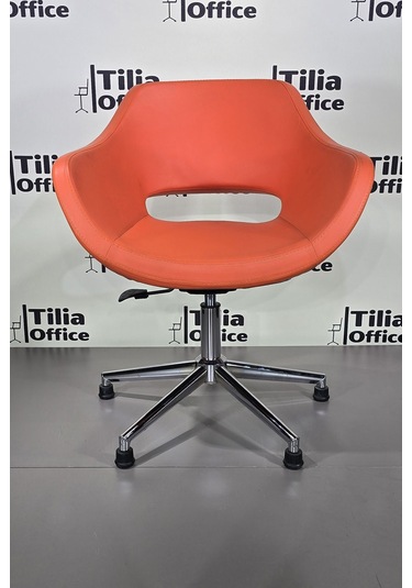 Monaco Çalışma Kesim Koltuğu Konik Sabit Ayak Turuncu