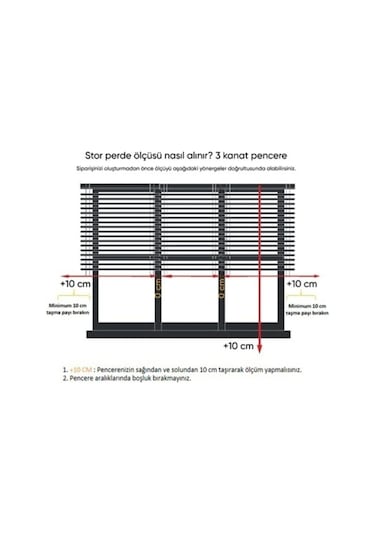Narinlife Düz Stor Perde Beyaz Modern Güneşlik Stor Perde