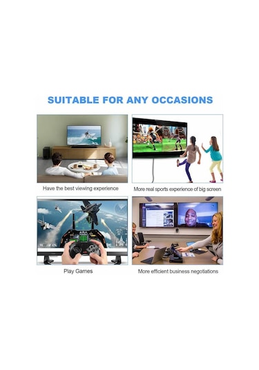 Wozlo 40mt 8k Hdmı 2.1 Aktif Fiber Optik Aoc Hdmi Kablo 8k 60hz 4k 60/120hz Earc Hdr D-hdr Hdcp2.3