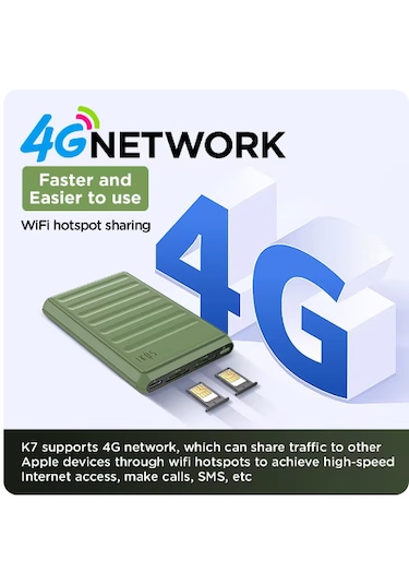 Ikos K7 Çift Sim Adaptörü 4g Çağrı Kayıt Desteği İphone İpod İpad Uyumlu