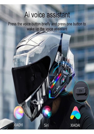 Deanb Y020 Ip67 Sesli Asistan Rgb Hd Ses Bluetooth Intercom