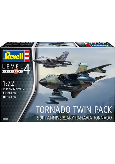 Revell Maket Model Kit Uçak Tornado Twin Pack 50.yıl Özel Panavia Tornado 3801