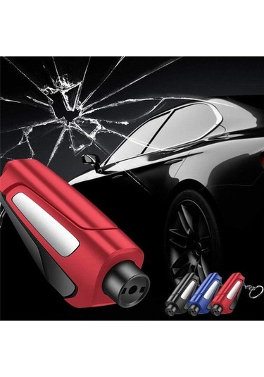 Novahub Araba Acil Kaçış Anahtarı, Pencere Cam Kırıcı, Güvenlik Kurtarma Aracı, 3-in-1 Kurtarma Seti