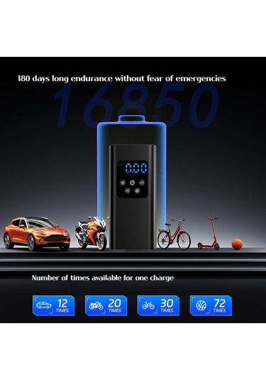 Willowhaven Jkuoo Kablosuz Şarjlı Portatif Havuz Pompası 150 Psı Dijital Göstergeli Led Aydınlatmalı Siyah