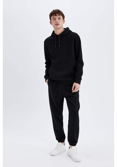 DeFacto Regular Fit Eşofman Altı Cepli Beli Bağcıklı Lastikli Paça B6155AX24AUBK81 DeFacto Regular Fit Eşofman Altı Cepli Beli Bağcıklı Lastikli Paça B6155AX24AUBK81