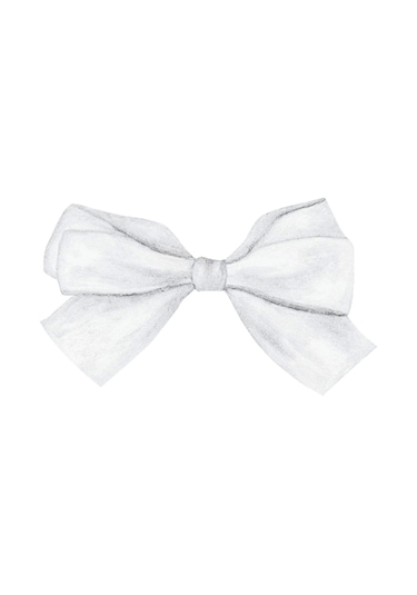 Saten Kurdele 6 Cm Beyaz 1 Metre