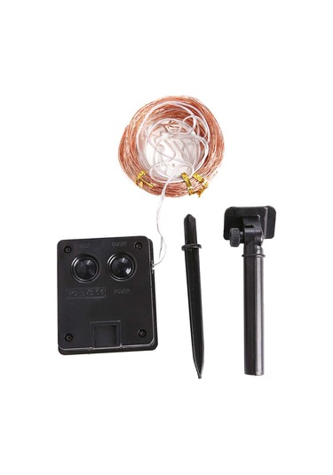 Vkemall Güneş Enerjili Led Bakır Tel Işık Zinciri, Ip65 Su Geçirmez, 21.9m 200 Led, 8 Fonksiyonlu, Dış Mekan Partisi Dekorasyon Işığı, Bz977 Beyaz Gri Beyaz