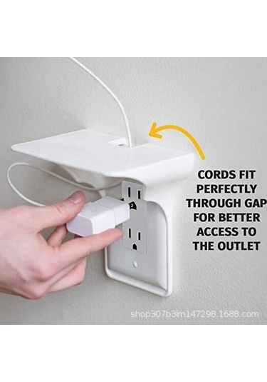 Mufunye Ev, Mutfak, Otel İçin Taşınabilir, Delik Açmayan Soket Tutucu, Konfor Ve Kolay Kullanım Sağlayan Beyaz A Modeli Beyaz